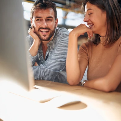 Two People Talking