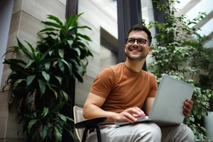 Man With Laptop