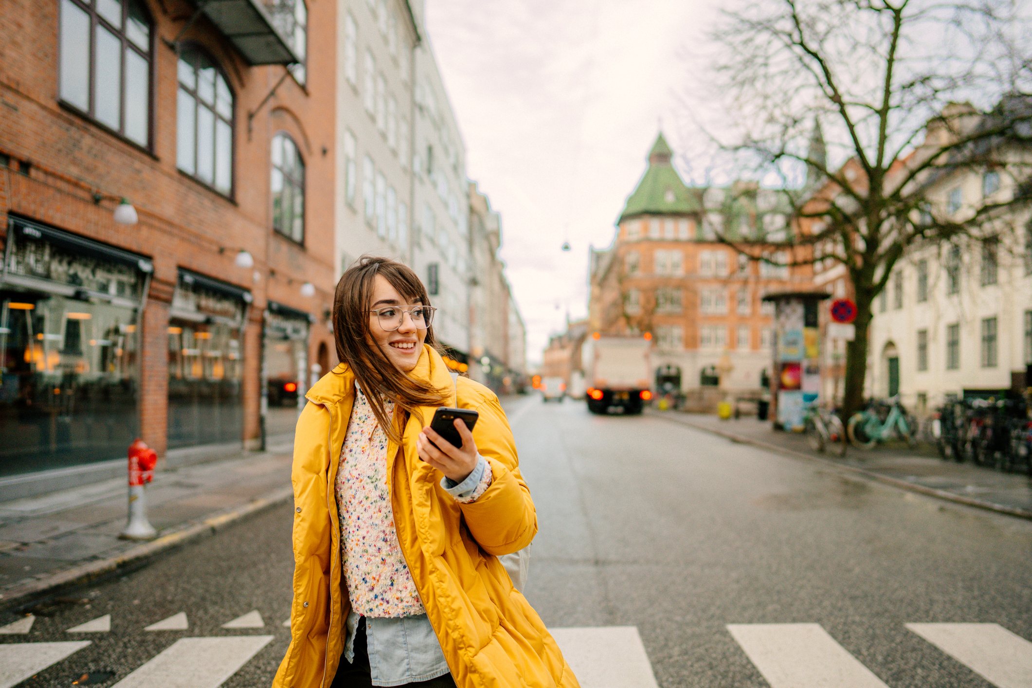 Woman Walking Street