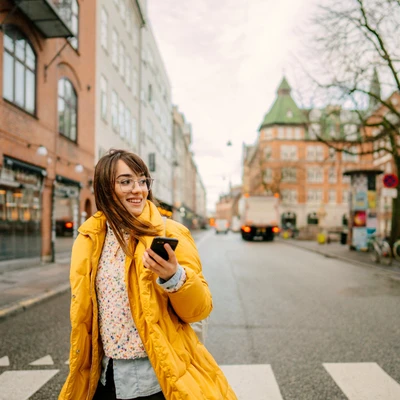 Woman Walking Street