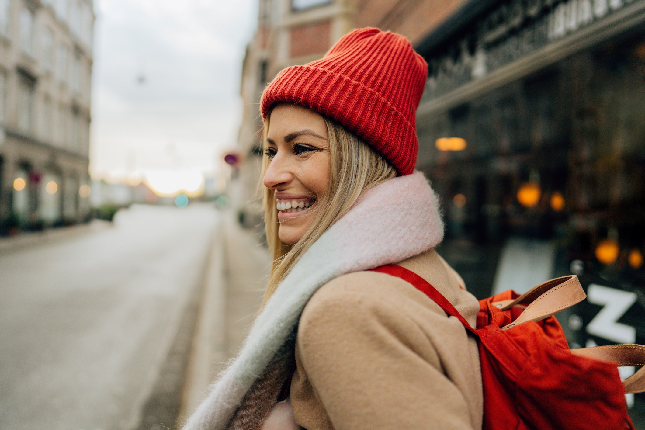 Woman With Red Hat