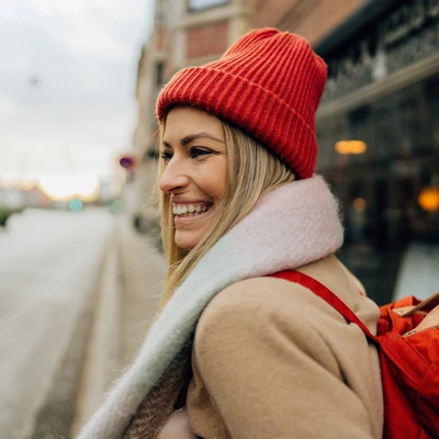 Woman With Red Hat