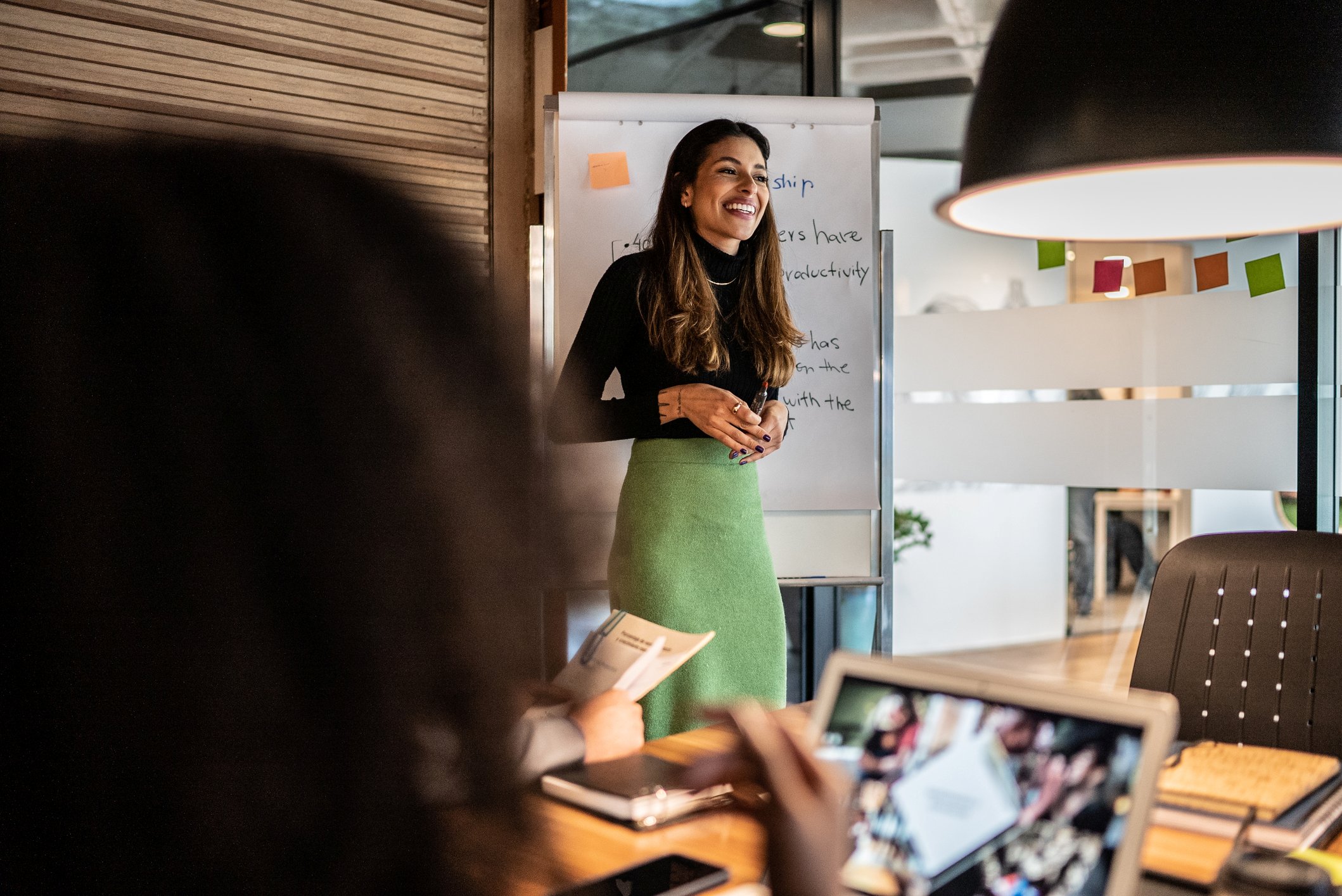 Woman Presenting