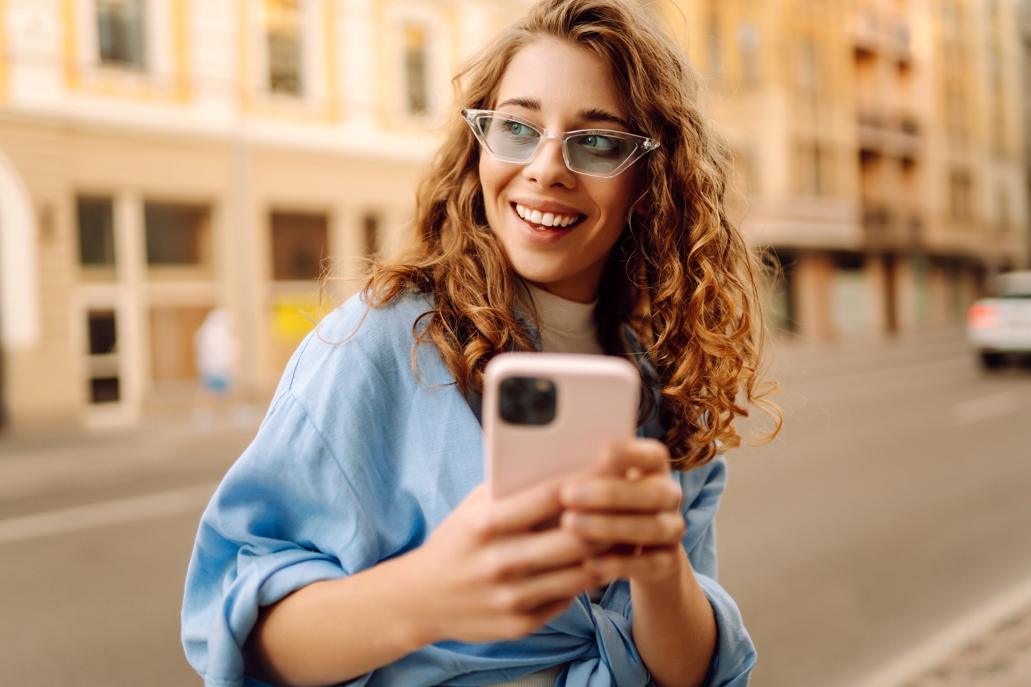 Woman Iphone